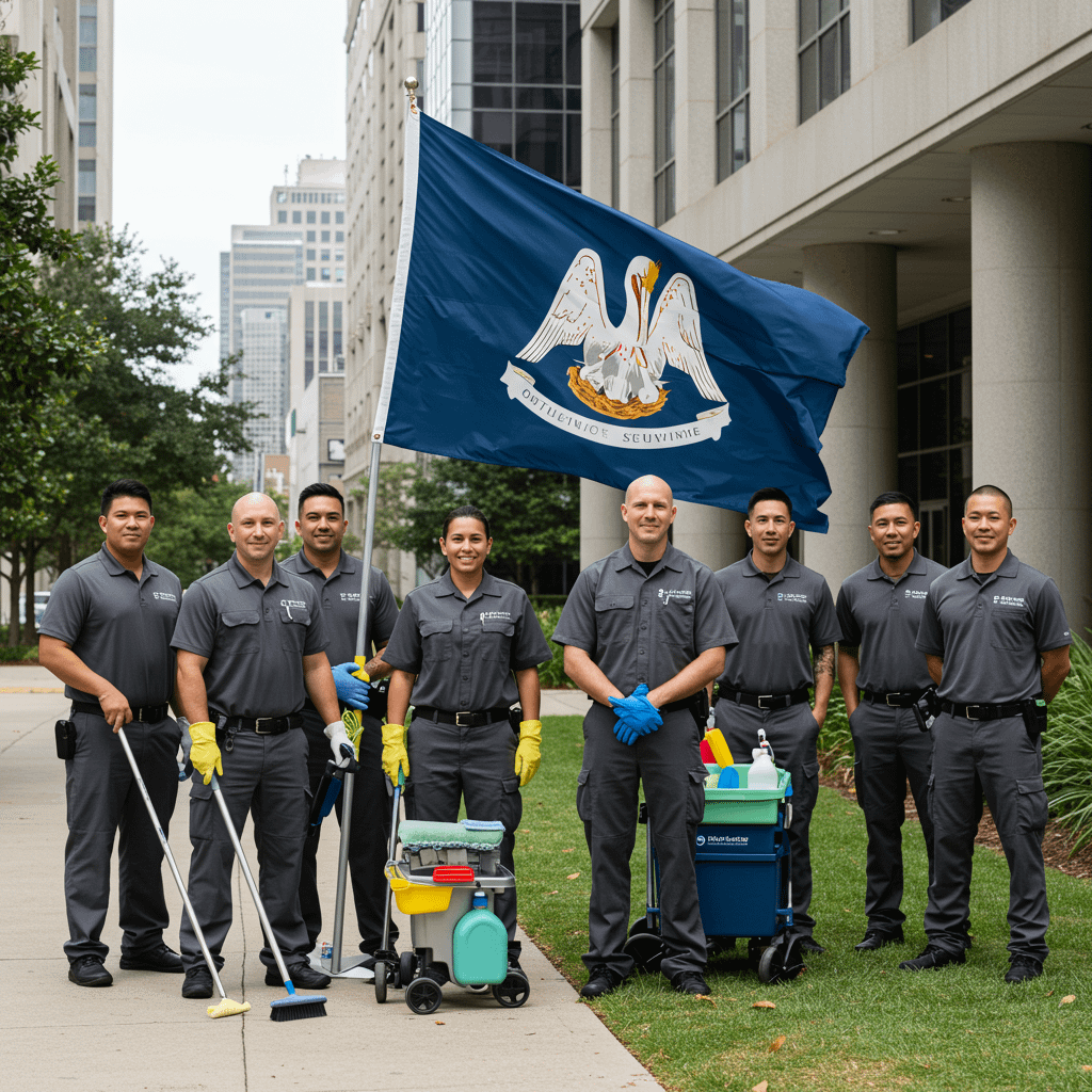 Groupe of professional Cleaners from Louisiana